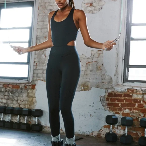 NWT Free People Back It Up Onesie | Black SZ XL - Picture 9 of 13